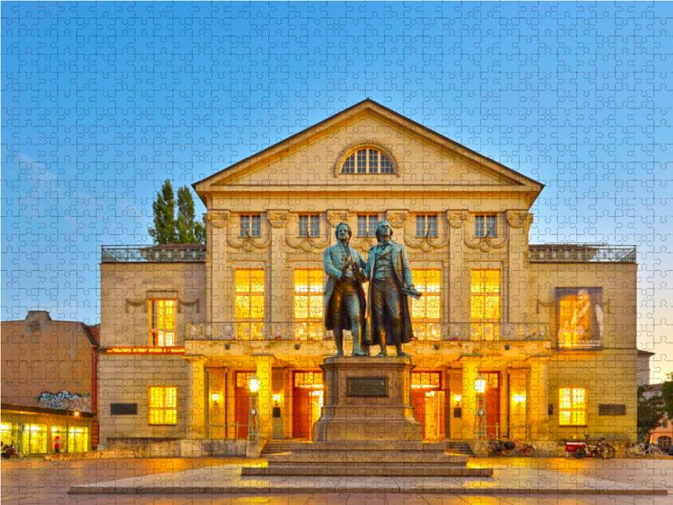 Produktbild: CALVENDO Puzzle Ein Motiv aus dem Kalender Weimar Die europ&auml;ische Kulturstadt | 1000 Teile Lege-Gr&ouml;&szlig;e 64x48cm Foto-Puzzle f&uuml;r gl&uuml;ckliche Stunden