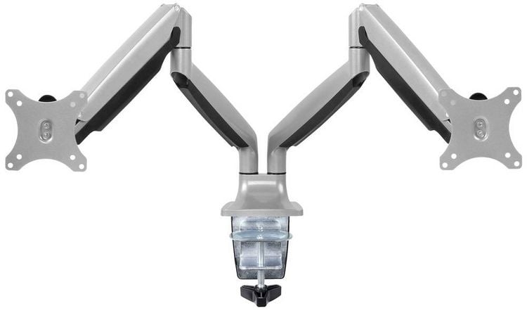 Produktbild: SpeaKa Professional Monitorhalterung SP-MM-930 2 Display(s) 33,0 cm (13") - 81,3 cm (32") Silber Schwenkbar, Neigbar, H&ouml;henverstellbar, Rotierbar