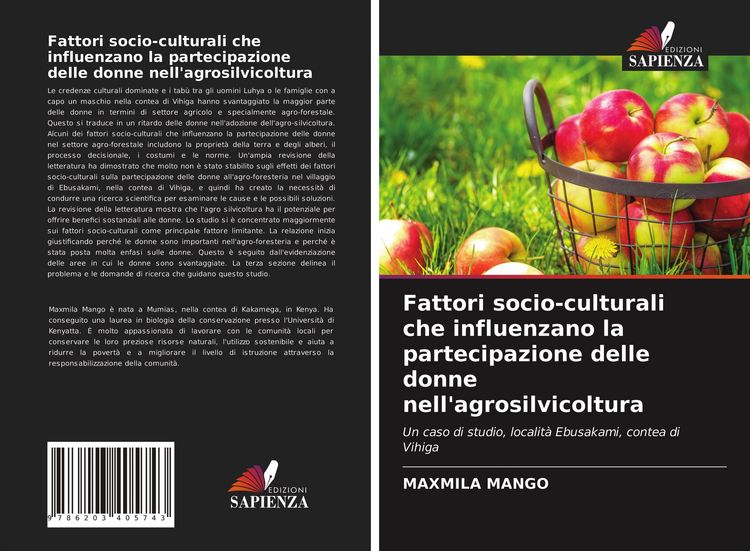 Produktbild: Fattori socio-culturali che influenzano la partecipazione delle donne nell'agrosilvicoltura
