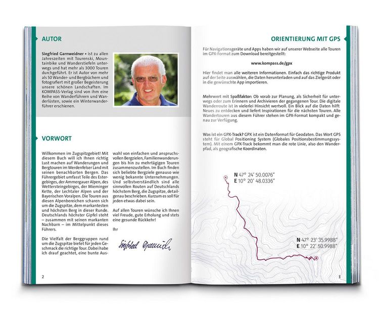 Produktbild: KOMPASS Wanderf&uuml;hrer Zugspitze, Werdenfelser Land, 60 Touren mit Extra-Tourenkarte