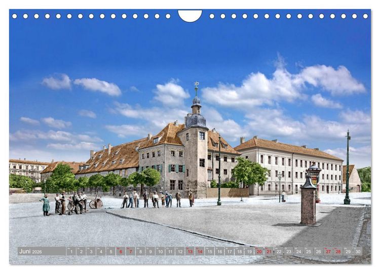 Produktbild: Leipzig zur Kaiserzeit in Farbe (Wandkalender 2026 DIN A4 quer), CALVENDO Monatskalender