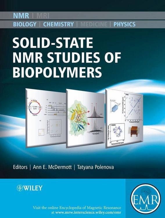 Produktbild: Solid State NMR Studies of Biopolymers