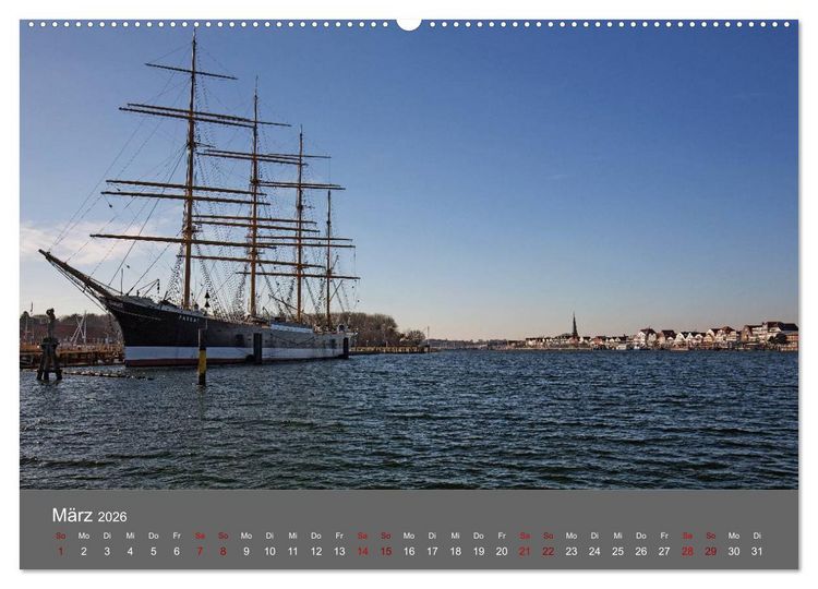 Produktbild: L&uuml;becker Bucht - Travem&uuml;nde - Niendorf - Timmendorf (hochwertiger Premium Wandkalender 2026 DIN A2 quer), Kunstdruck in Hochglanz