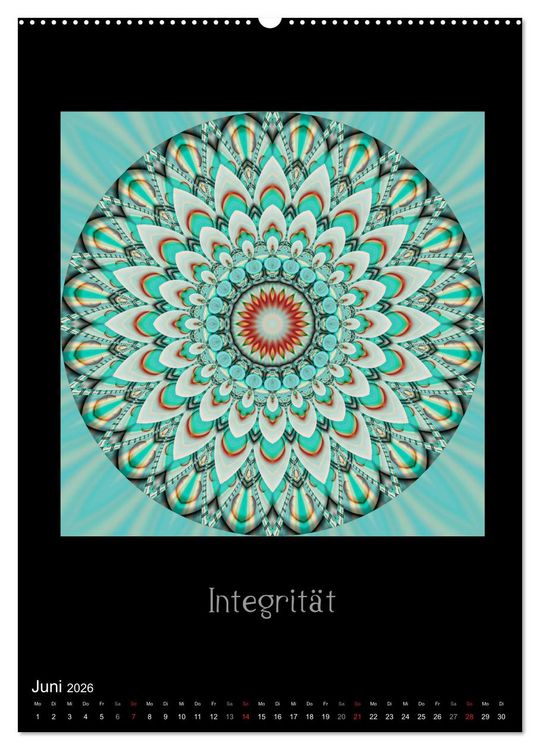 Produktbild: Mandalas - Spiegel der Seele (Wandkalender 2026 DIN A2 hoch), CALVENDO Monatskalender