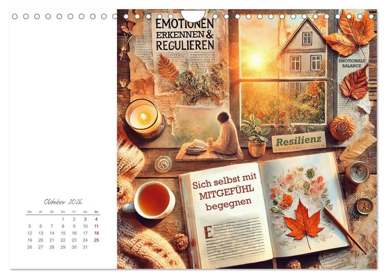 Produktbild: Soulful Days - Dein Selfcare-Kalender (Wandkalender 2026 DIN A4 quer), CALVENDO Monatskalender