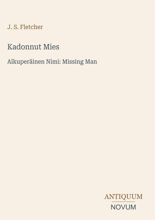 Produktbild: Kadonnut Mies