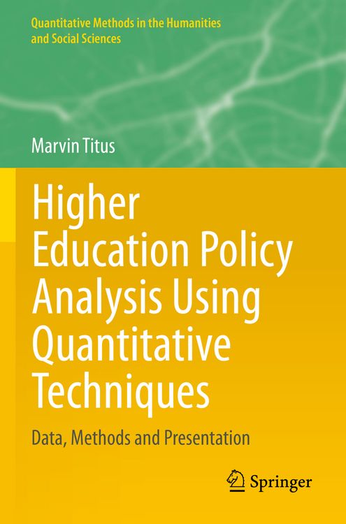 Produktbild: Higher Education Policy Analysis Using Quantitative Techniques