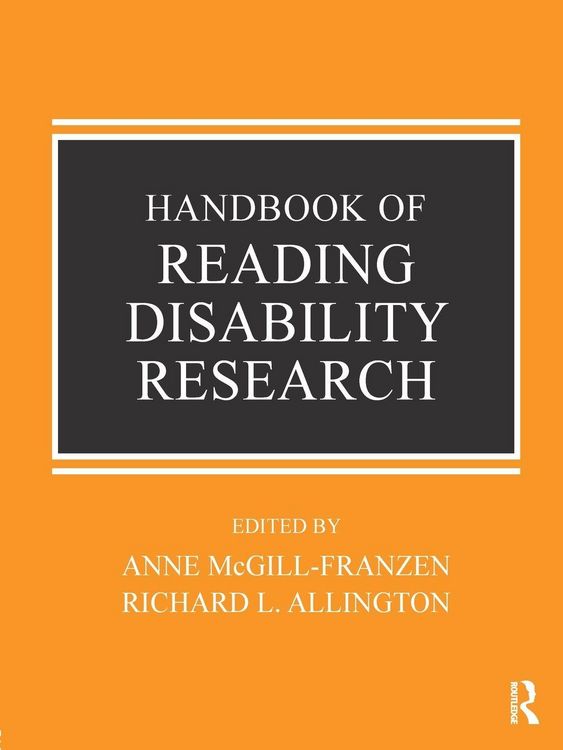 Produktbild: Handbook of Reading Disability Research