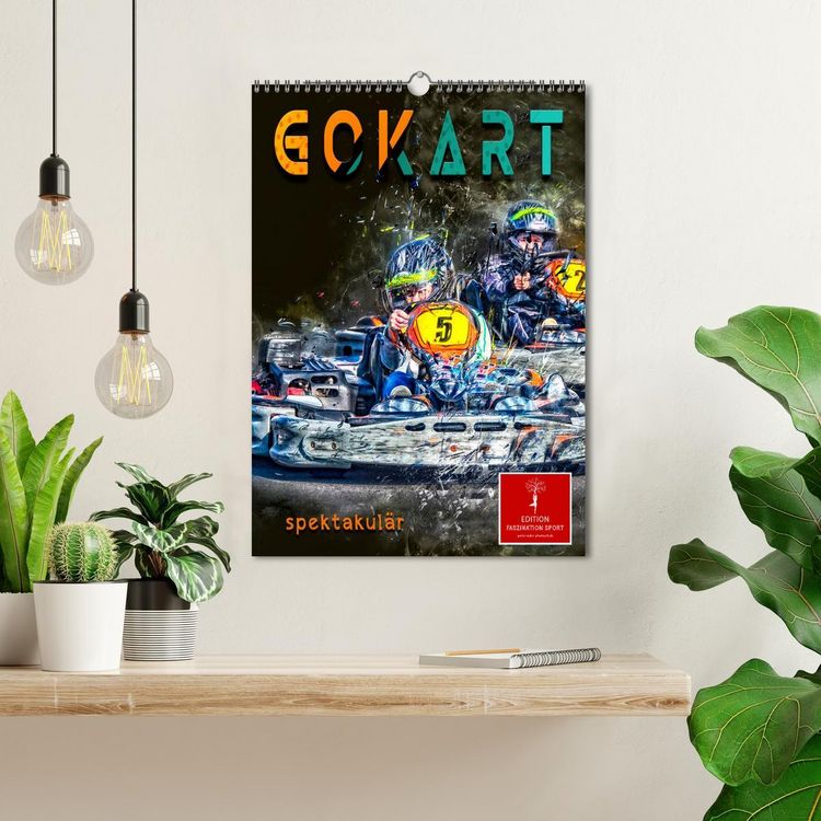 Produktbild: Gokart spektakul&auml;r (Wandkalender 2026 DIN A3 hoch), CALVENDO Monatskalender