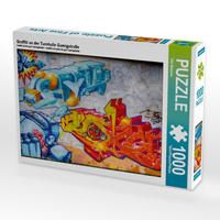 Produktbild: CALVENDO Puzzle Graffiti an der Turnhalle Gamigstra&szlig;e 1000 Teile Lege-Gr&ouml;&szlig;e 64 x 48 cm Foto-Puzzle Bild von Dirk Meutzner