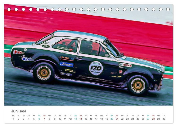 Produktbild: Kultautos - Capri und Escort (Tischkalender 2026 DIN A5 quer), CALVENDO Monatskalender