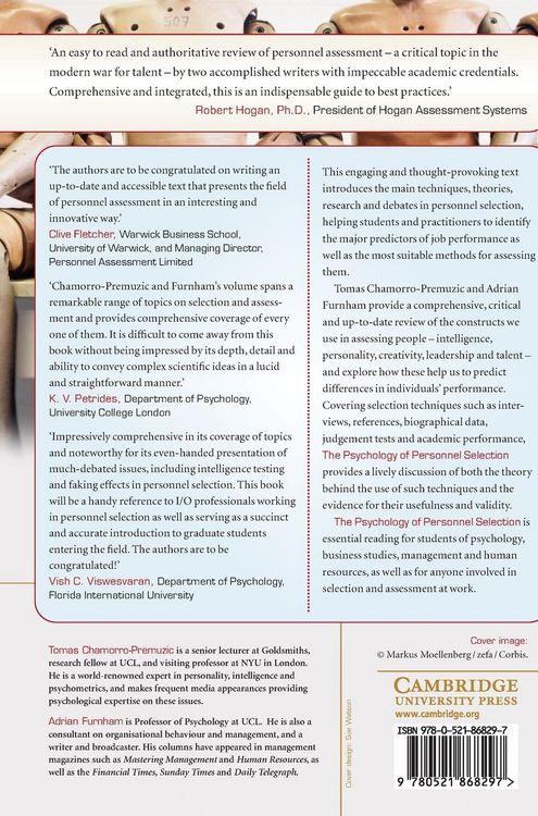 Produktbild: The Psychology of Personnel Selection