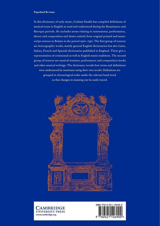 Produktbild: An Early Music Dictionary