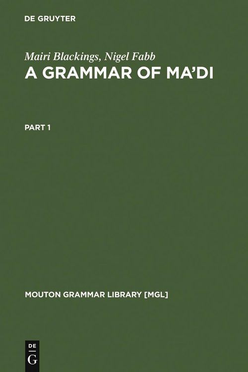 Produktbild: A Grammar of Ma'di