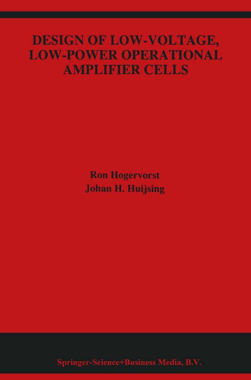 Produktbild: Design of Low-Voltage, Low-Power Operational Amplifier Cells