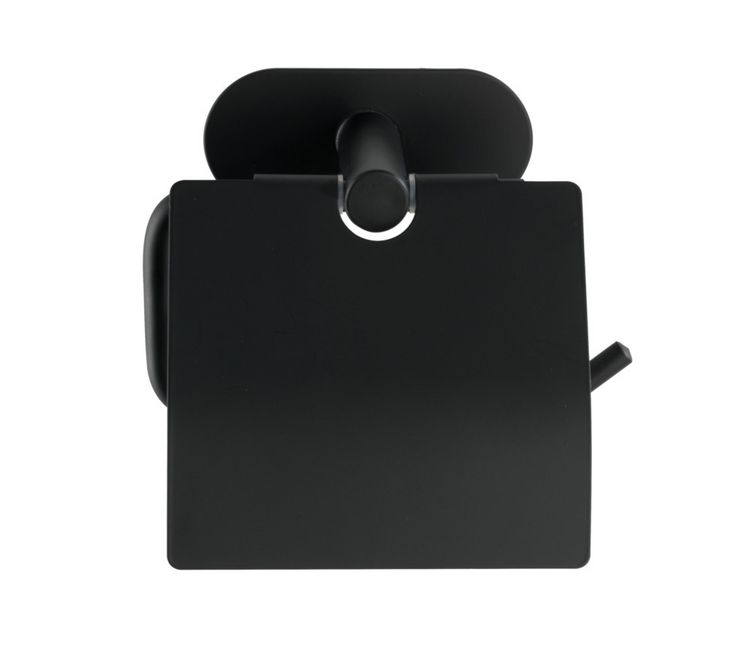 Produktbild: Turbo-Loc&reg; Toilettenpapierhalter mit Deckel Mod. Orea Black M., mit Deckel