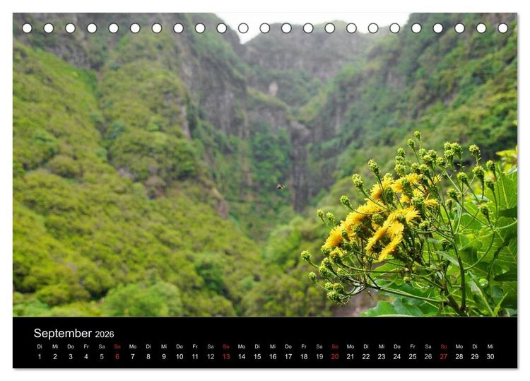Produktbild: Madeira die Gr&uuml;ne Insel (Tischkalender 2026 DIN A5 quer), CALVENDO Monatskalender