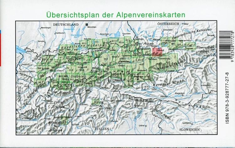 DAV Alpenvereinskarte 14 Dachstein Weg + Ski