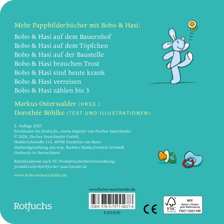 Produktbild: Bobo & Hasi brauchen keinen Schnuller mehr