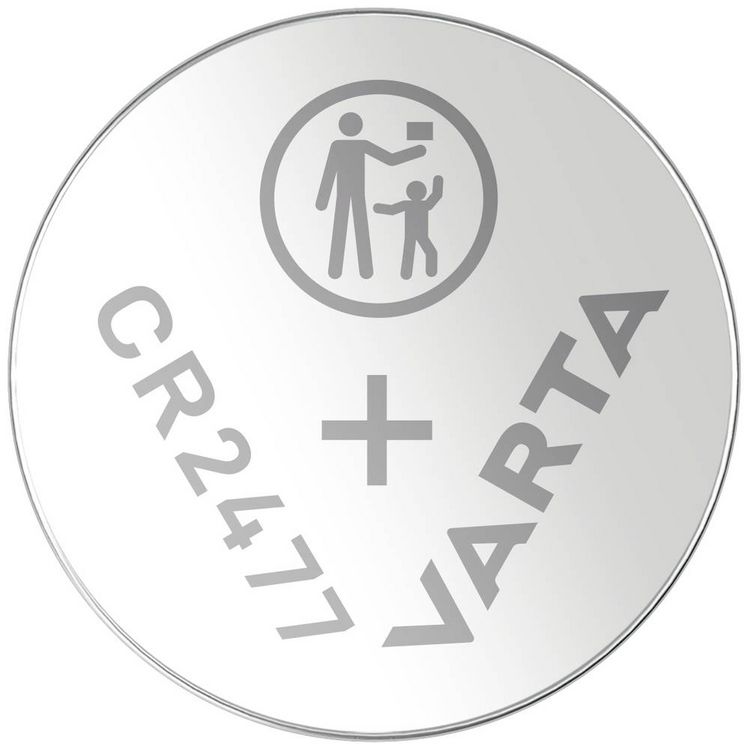 Produktbild: Varta Knopfzelle CR2477 3 V 1 St. 850 mAh Lithium LITHIUM Coin CR2477 Bli 1