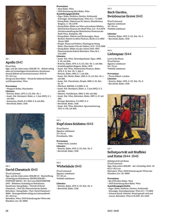 Produktbild: Georg Eisler. Werkverzeichnis der Gem&auml;lde