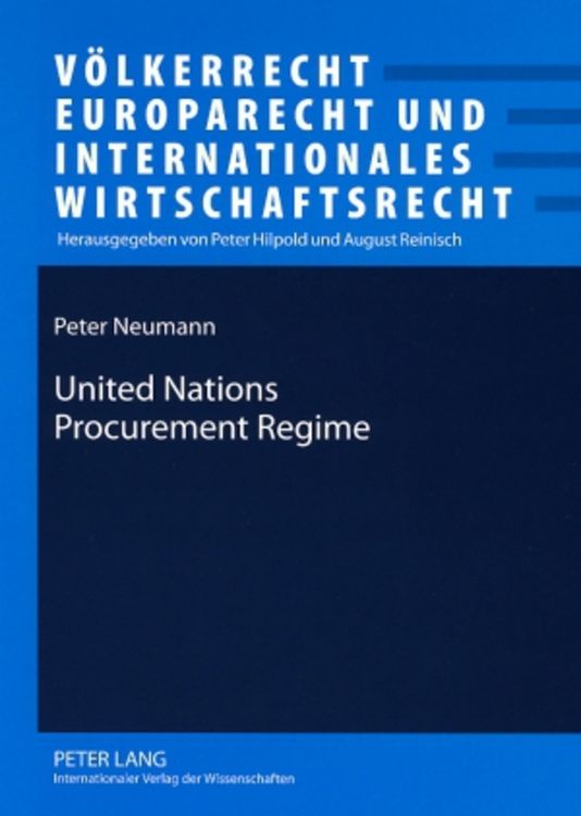 Produktbild: United Nations Procurement Regime