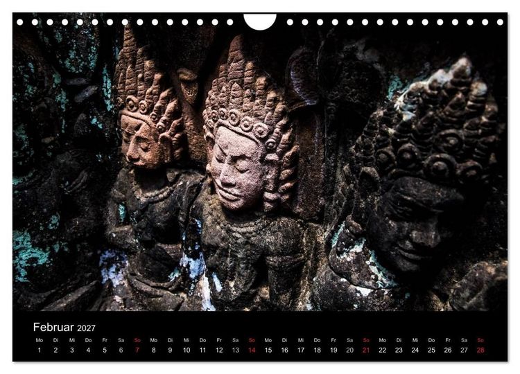 Produktbild: Tempel rund um Angkor Wat (Wandkalender 2027 DIN A4 quer), CALVENDO Monatskalender