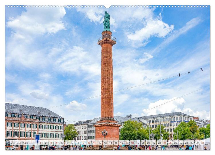 Produktbild: Darmstadt Stadtansichten (Wandkalender 2026 DIN A2 quer), CALVENDO Monatskalender