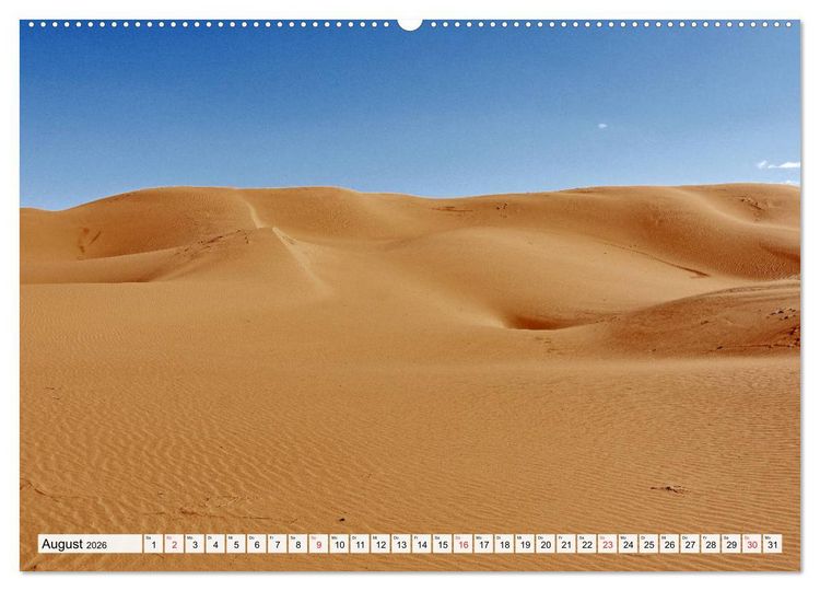 Produktbild: Die SAHARA in Marokko, Faszinierende W&uuml;stenregionen (Wandkalender 2026 DIN A2 quer), CALVENDO Monatskalender