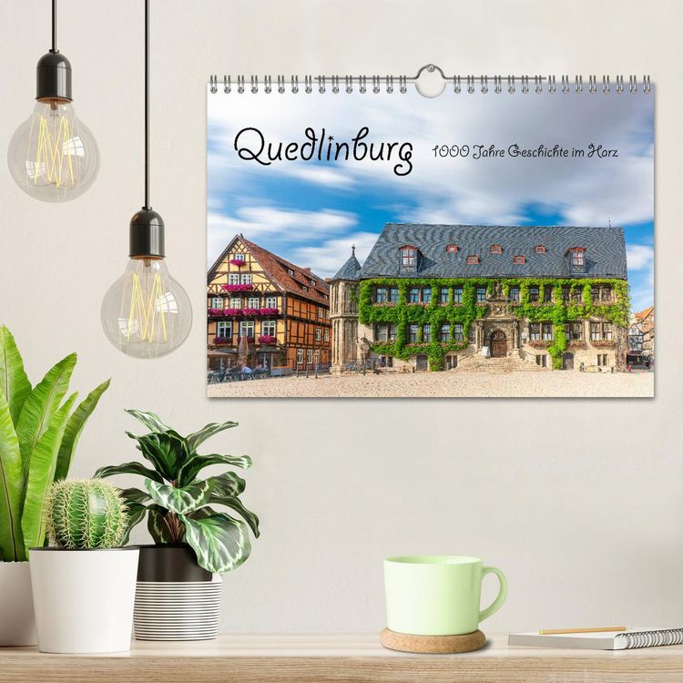 Produktbild: Quedlinburg - 1000 Jahre Geschichte im Harz (Wandkalender 2026 DIN A4 quer), CALVENDO Monatskalender