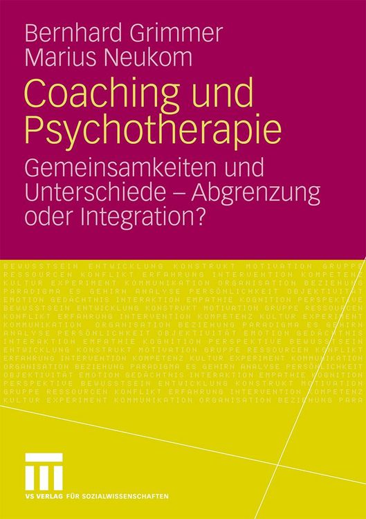Produktbild: Coaching und Psychotherapie