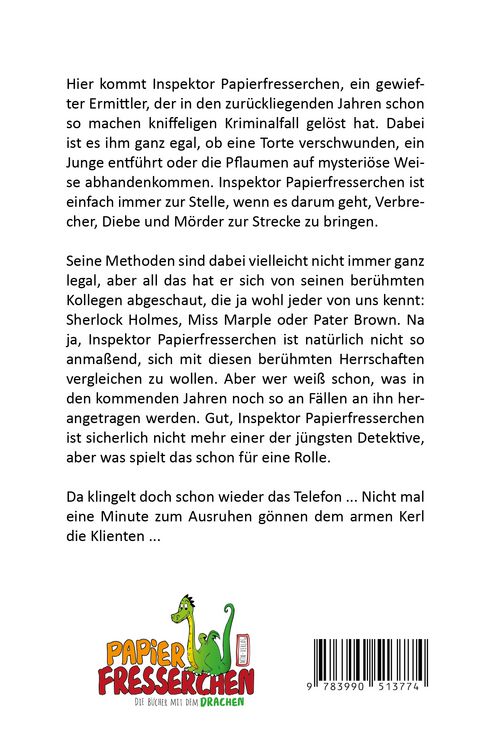 Produktbild: Die Krimizimmerei - Inspektor Papierfresserchen ermittelt wieder