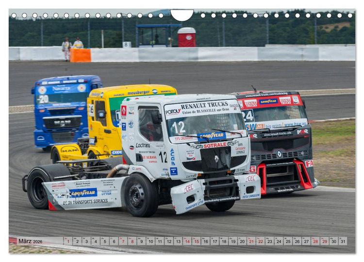 Produktbild: Best of TRUCK RACING (Wandkalender 2026 DIN A4 quer), CALVENDO Monatskalender