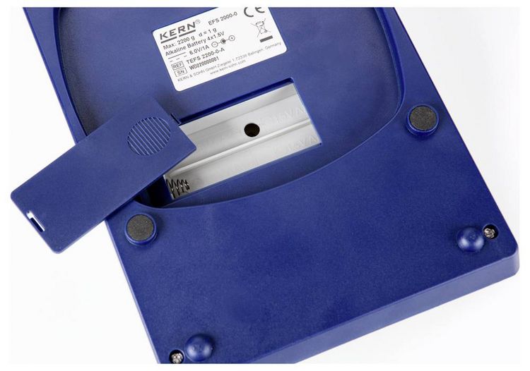 Produktbild: Kern EFS 2000-0 Schulwaage W&auml;gebereich (max.) 2.2kg Ablesbarkeit 1g batteriebetrieben Wei&szlig;