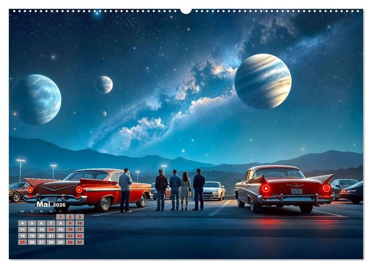 Produktbild: Sterne und Planeten im Blick (Wandkalender 2026 DIN A2 quer), CALVENDO Monatskalender