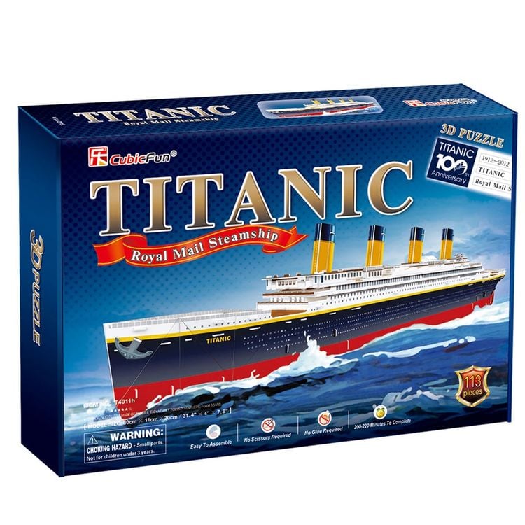 Produktbild: CUBICFUN - 3D Puzzle Titanic 113 Teile
