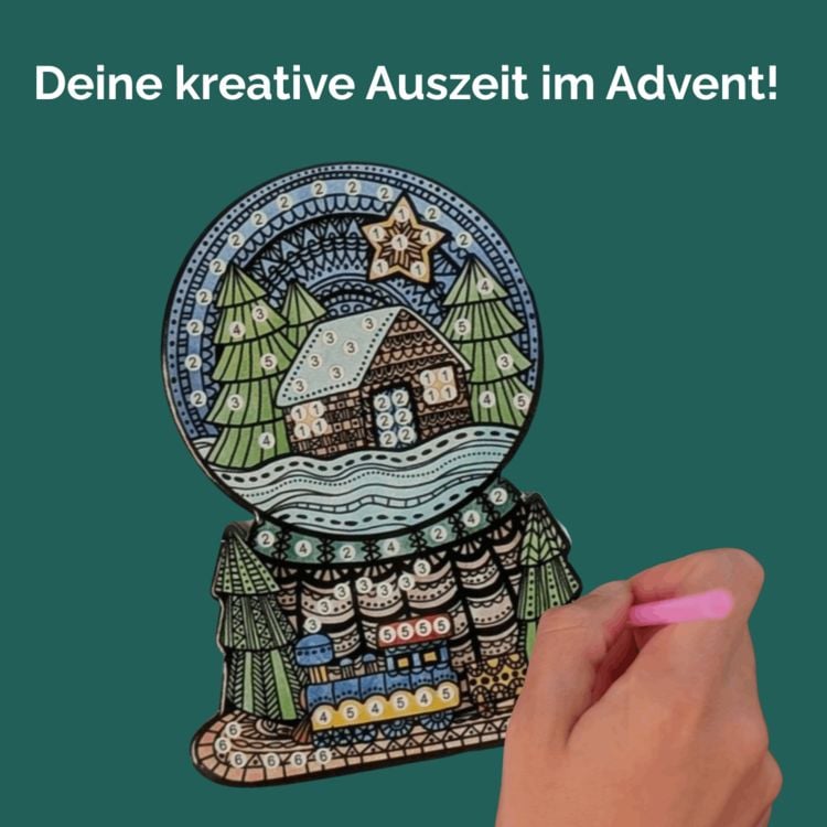 Produktbild: Diamond Painting Set Schneekugel