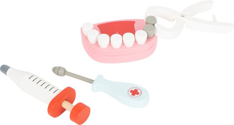 Small foot 11743 - Arztkoffer und Zahnarztkoffer 2 in 1, 24 Teile
