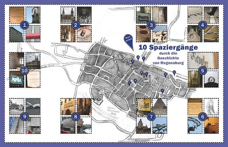 Produktbild: In einer Stadt vor unserer Zeit - 10 Spazierg&auml;nge durch die Geschichte von Regensburg