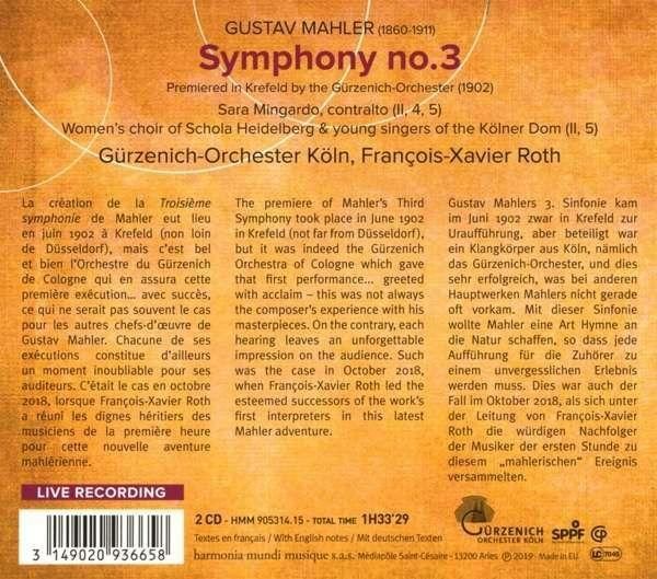 Produktbild: Mahler: Symphony No. 3