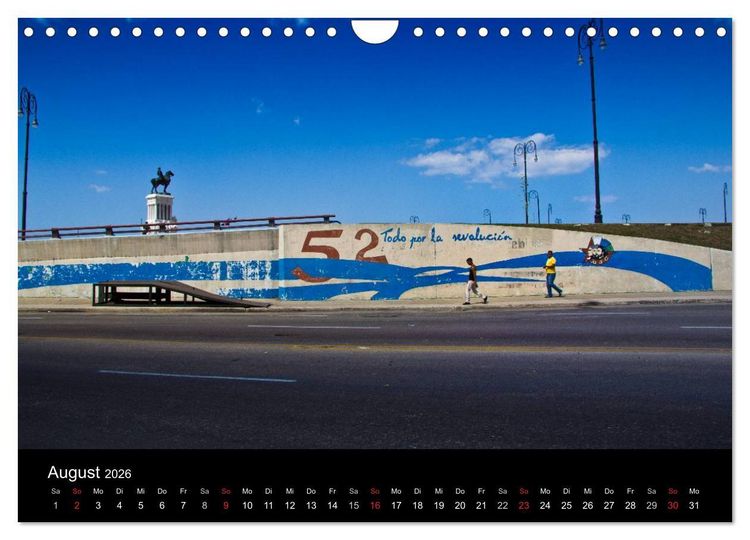Produktbild: Kuba - Die Stra&szlig;en Havannas (Wandkalender 2026 DIN A4 quer), CALVENDO Monatskalender