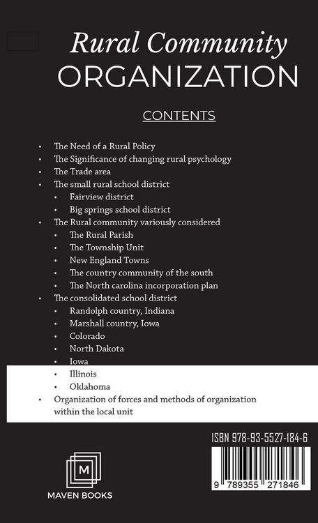 Produktbild: Rural Community Organization