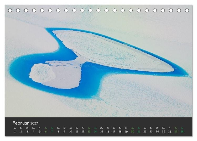 Produktbild: Pilot's-eye view - Die Welt von oben (Tischkalender 2027 DIN A5 quer), CALVENDO Monatskalender
