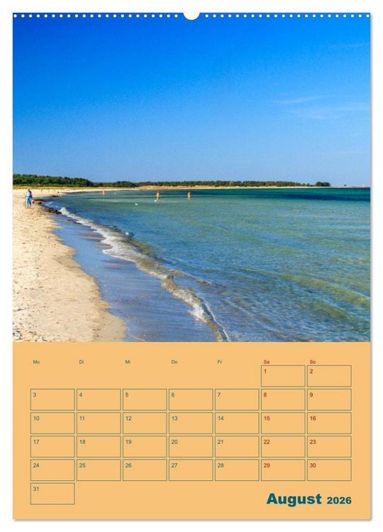 Produktbild: Fischland-Dar&szlig;-Zingst Terminplaner (Wandkalender 2026 DIN A2 hoch), CALVENDO Monatskalender