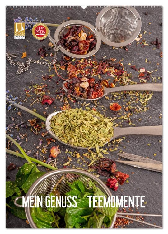Produktbild: Mein Genuss Teemomente (Wandkalender 2026 DIN A2 hoch), CALVENDO Monatskalender
