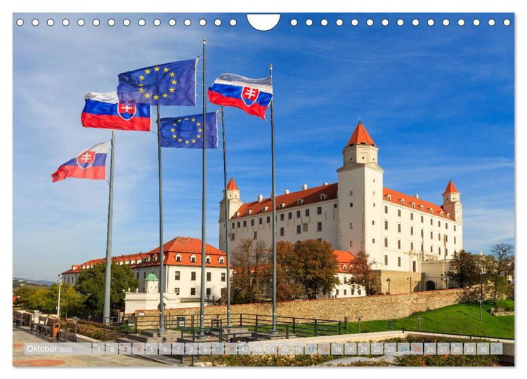 Produktbild: Zauberhaftes Bratislava - Entz&uuml;ckende Hauptstadt der Slowakai an der Donau (Wandkalender 2026 DIN A4 quer), CALVENDO Monatskalender