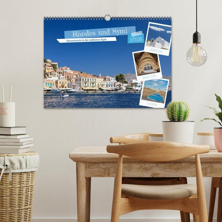 Produktbild: Rhodos und Symi (Wandkalender 2026 DIN A3 quer), CALVENDO Monatskalender
