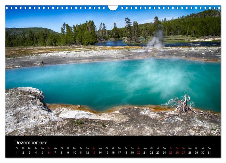 Produktbild: Traumziele in den USA. Der Yellowstone National Park (Wandkalender 2026 DIN A3 quer), CALVENDO Monatskalender