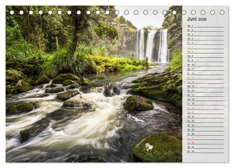 Produktbild: Sehnsucht nach Neuseeland (Tischkalender 2026 DIN A5 quer), CALVENDO Monatskalender