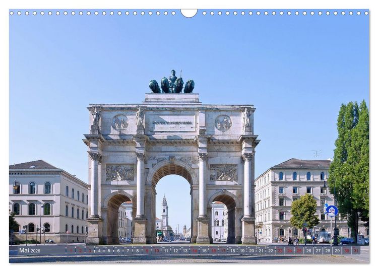 Produktbild: Weltst&auml;dtchen M&uuml;nchen (Wandkalender 2026 DIN A3 quer), CALVENDO Monatskalender